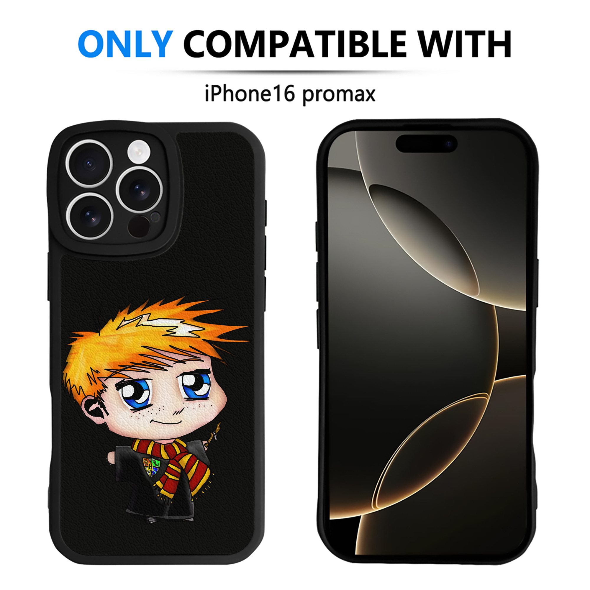 （画像用） Harry Potter ハリー・ポッターシリーズ 【iPhone 16シリーズ対応】シリコンスマホケース（レザー調） 材質：シリコン